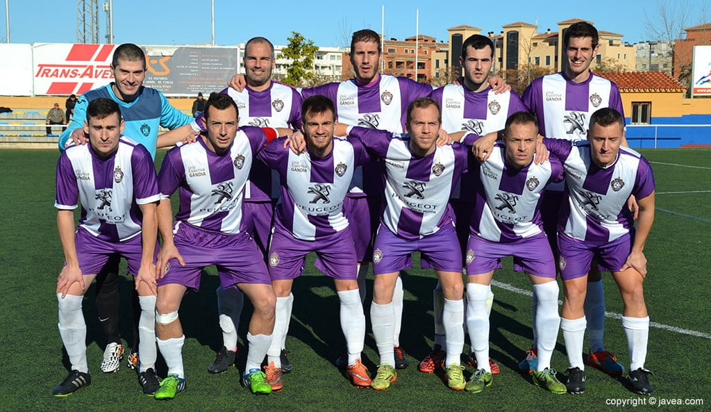 Once del Gandia ante el Dénia