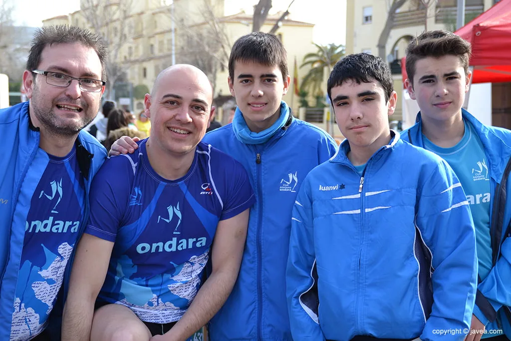 Atletas del club Atletismo Ondara