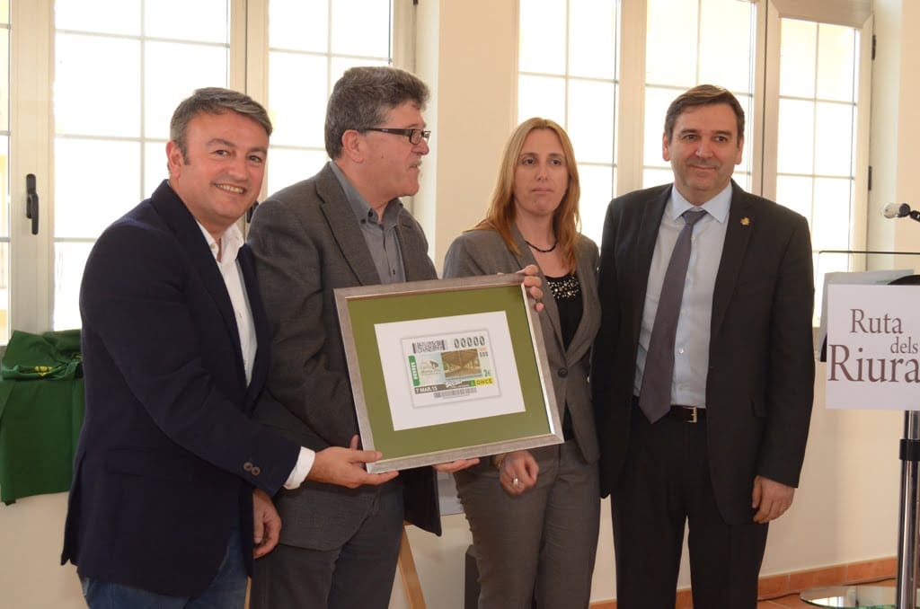 José Chuvli en la presentación del cupón de la ONCE