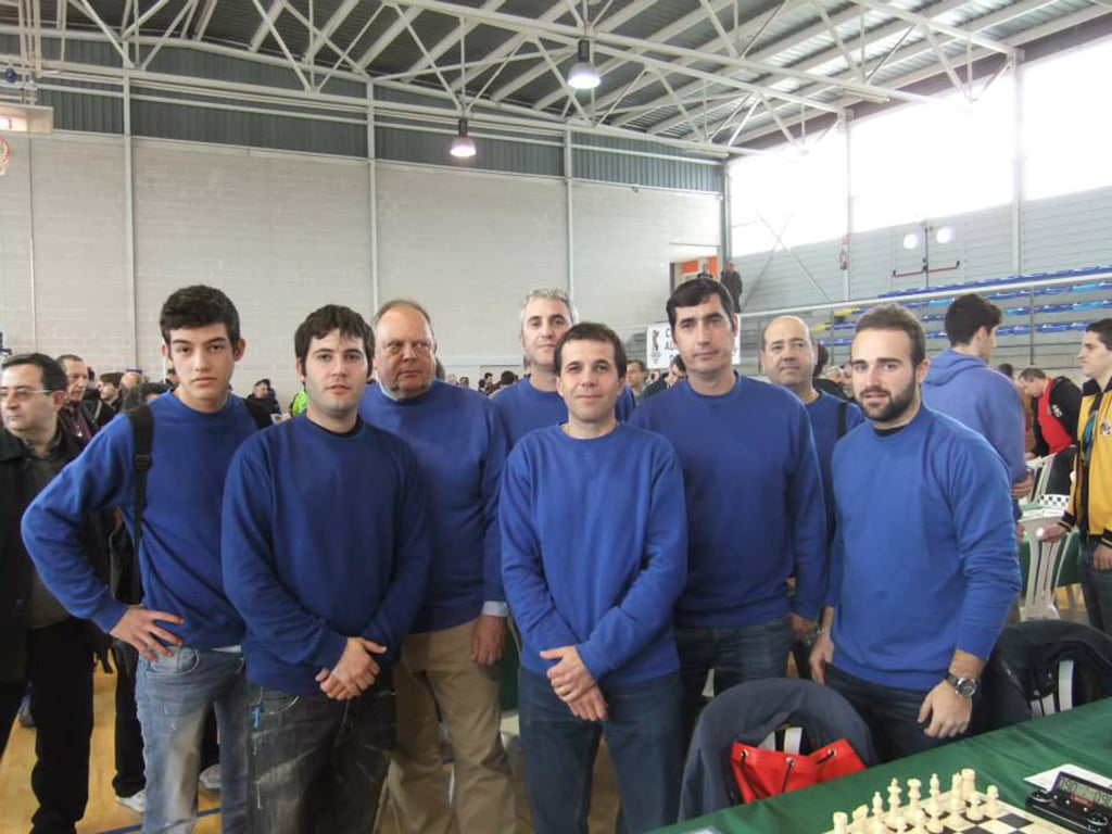Jugadores del C.E. Xábia A en Villarreal