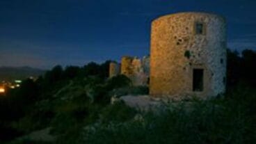 Molinos de Jávea iluminados