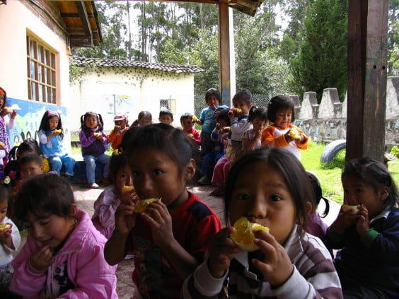 Niños de la ONG Guaguacuna
