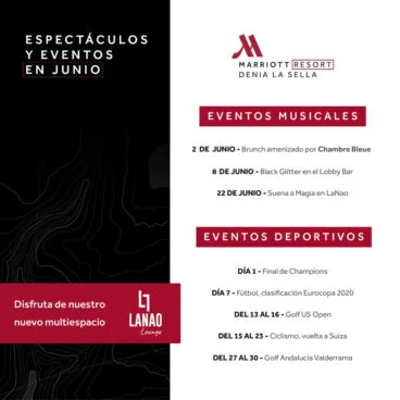 Eventos verano Hotel Dénia Marriott La Sella Golf Resort & Spa