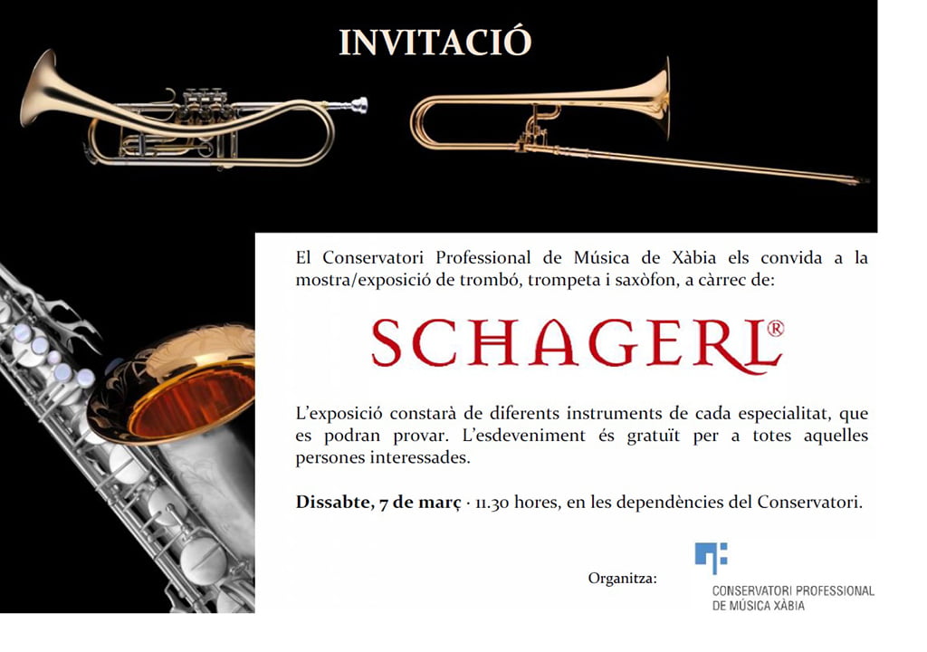 Cartel de la exposición de instrumentos musicales