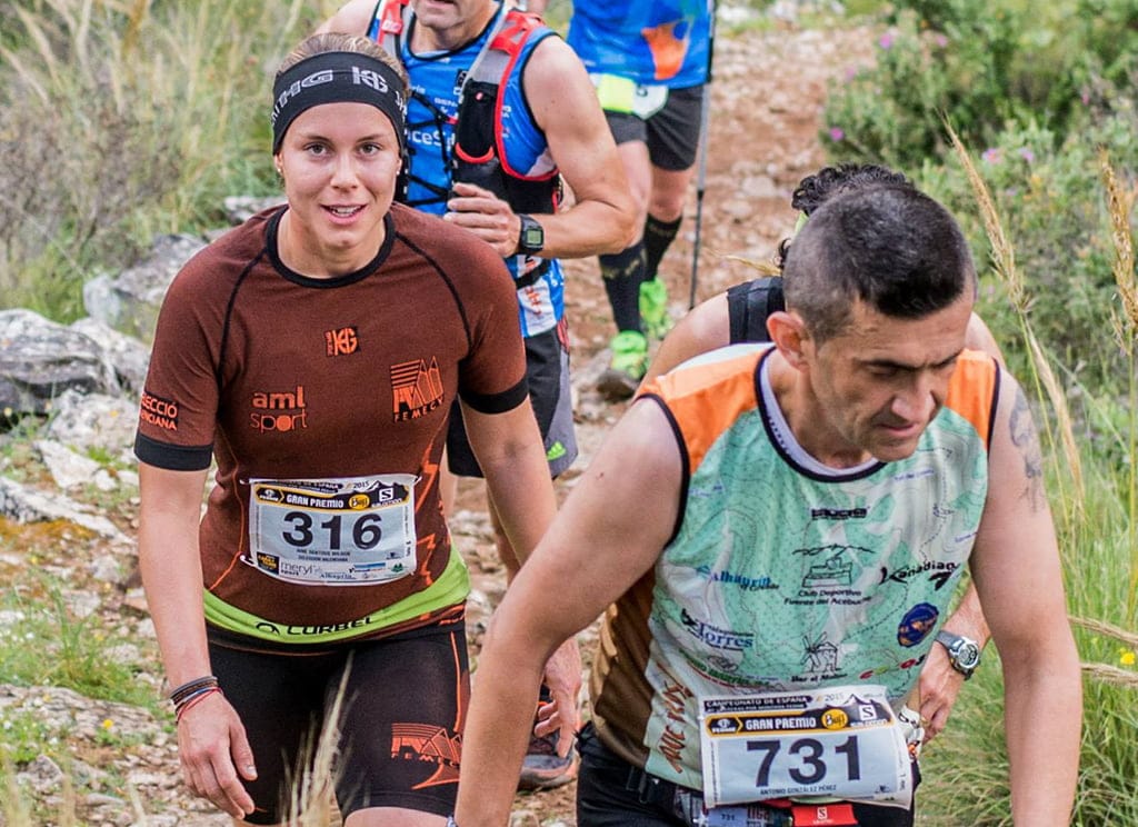 Aine Sentous en el Nacional de carreras de montaña