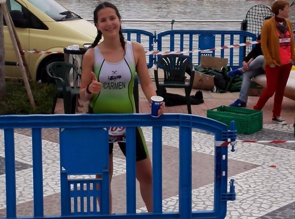 Carmen Bolufer en el Triatlon Playa de Gandía
