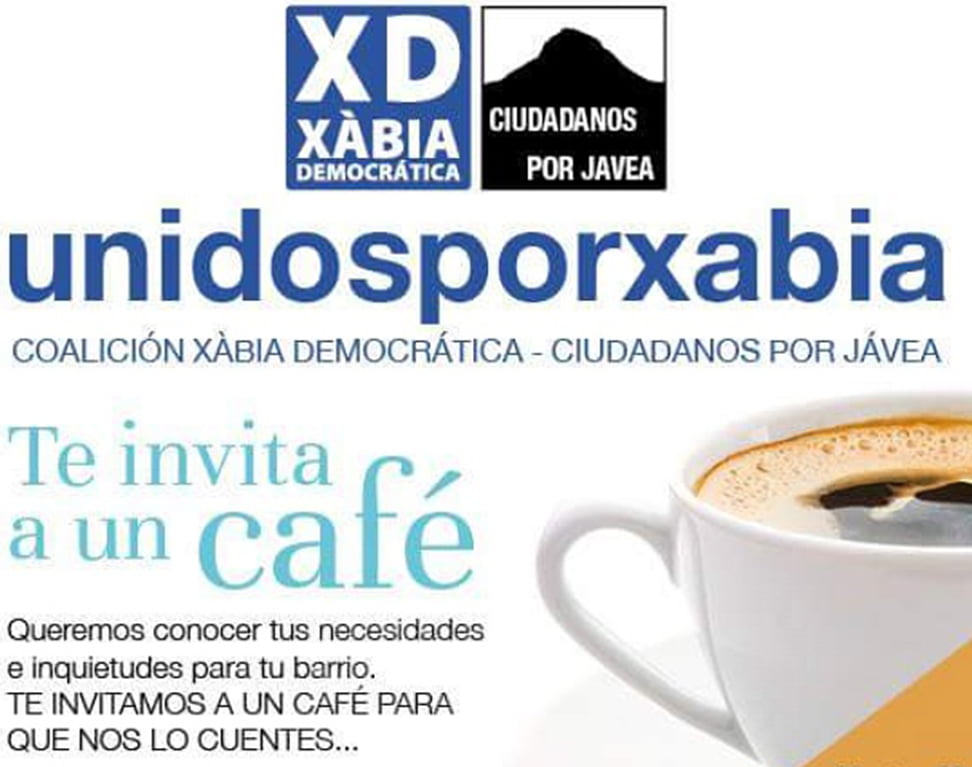 Cartel de XD-CpJ te invitamos a un café