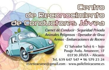 centro de reconocimiento de conductores jávea