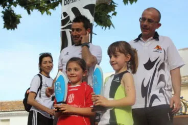 Ania Olivares en el podium de Pego