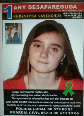 Cartel de la desaparecida