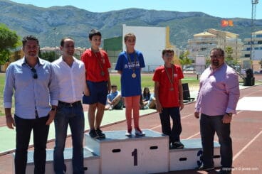 Deportista javiense en el podium