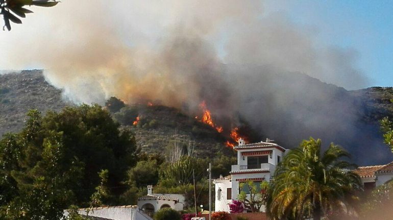 Incendio zona de Castellans