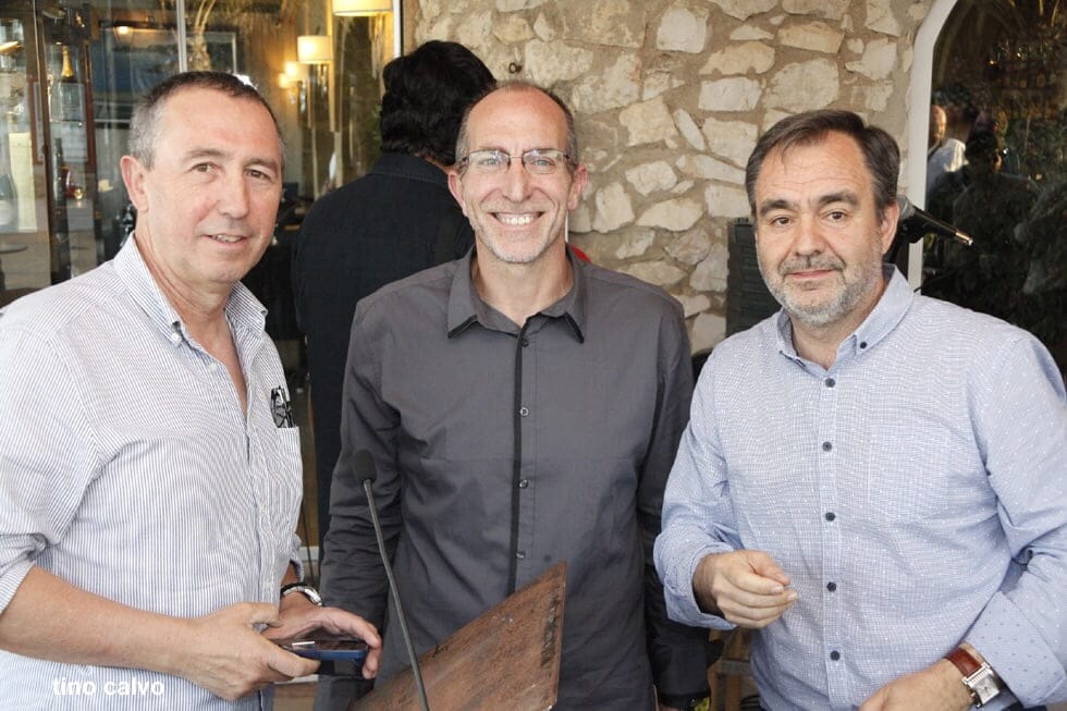 Joan Baldovi con Vicent Chorro y Vicent Colomer