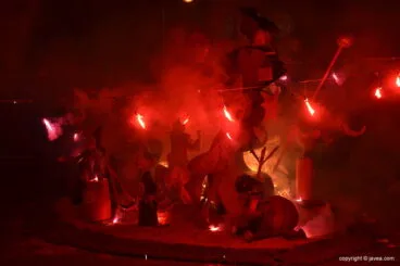 Bengalas en la Foguera Infantil