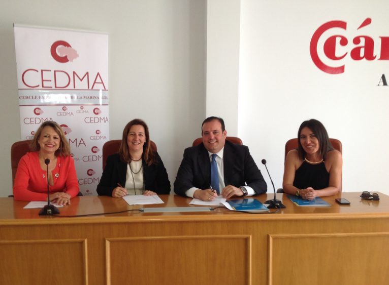 Firma del convenio entre CEDMA y Cajamar
