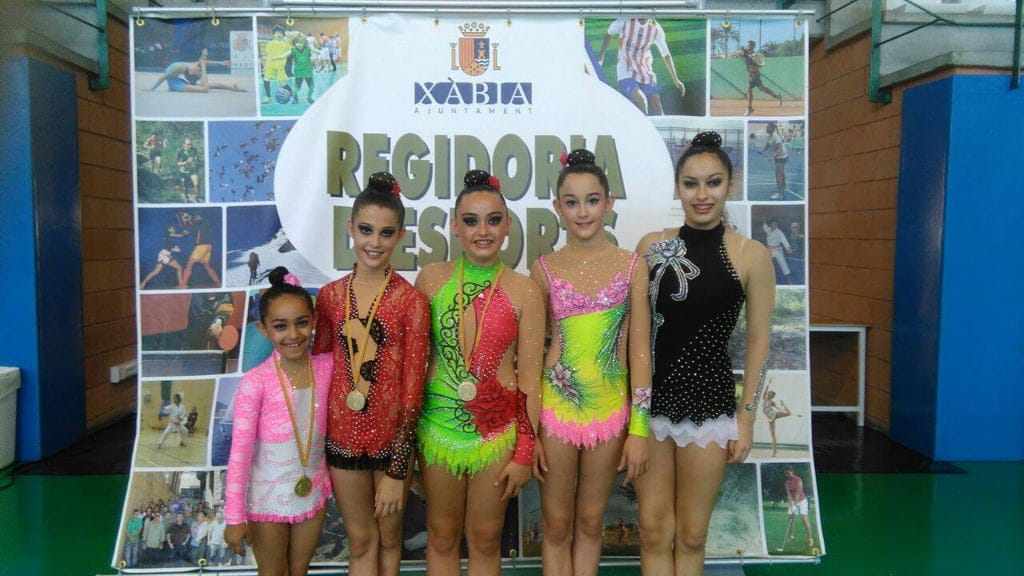 Gimnastas del Club deportivo Montgó-Xàbia