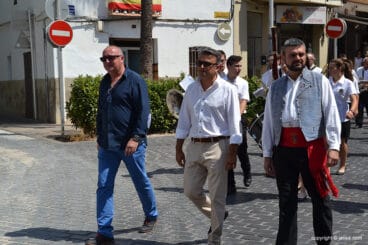 José Chulvi junto a Ortolá y Jaime Escudero