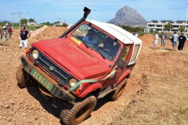 Momento espectacular de la exhibición de 4X4