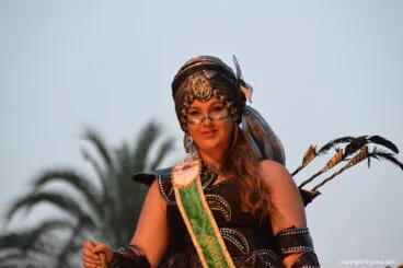 Abanderada mora Noelia Vives