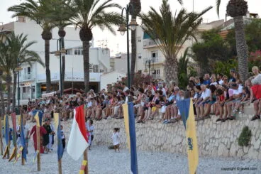 Esperando el desembarco en la playa de la Grava