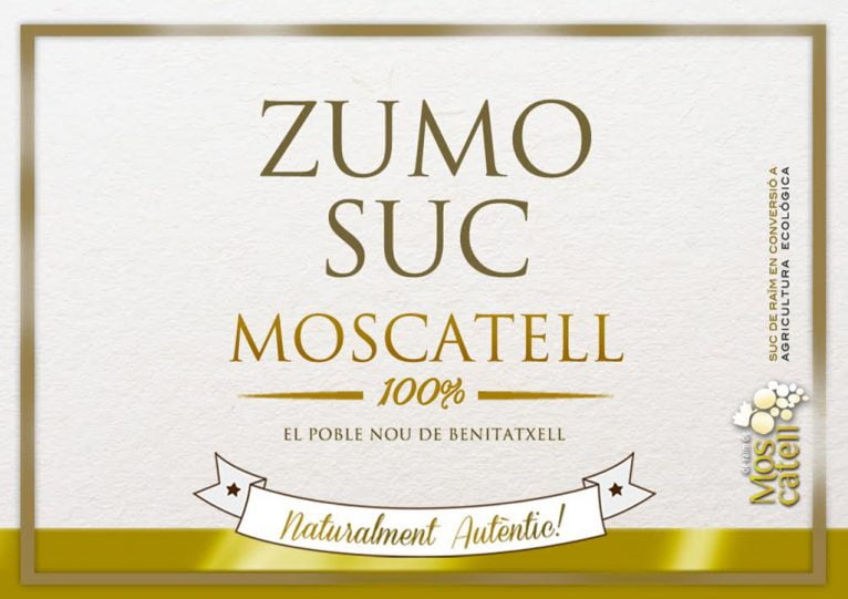 Etiqueta del suc Moscatell