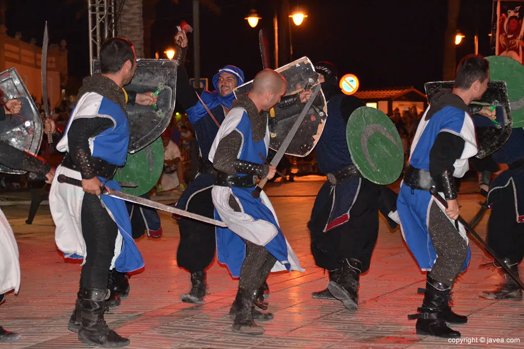 Lucha entre cristianos y moros