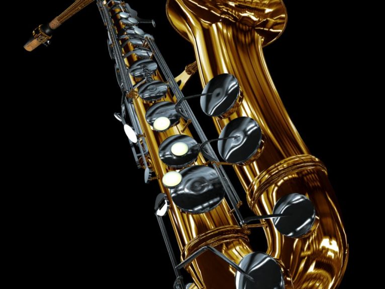 Saxofón alto para tocar en sesión de jazz