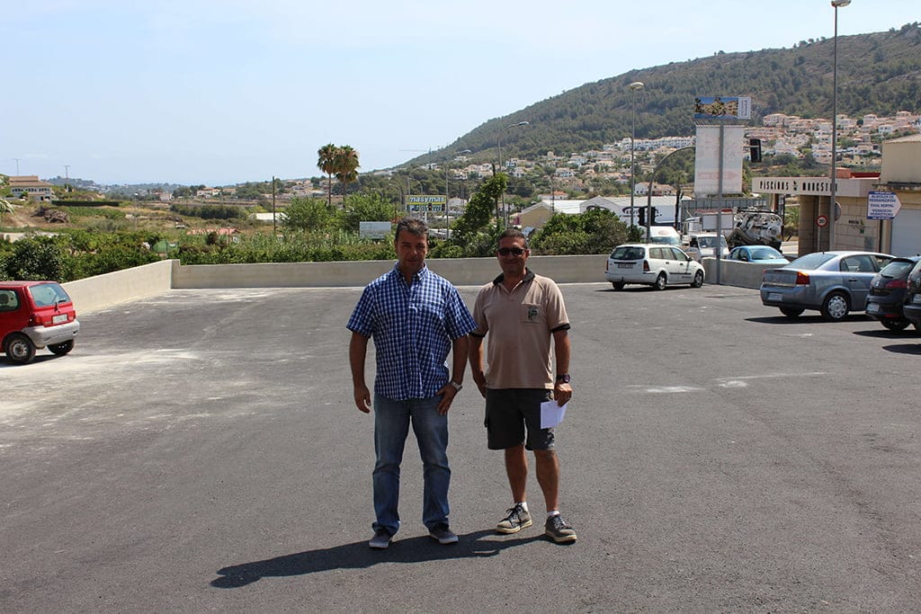 Toni Colomer en el nuevo aparcamiento