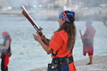 Una cristiana con su trabuco