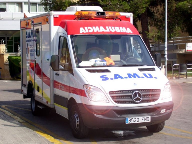 Una de las ambulancias del SAMU