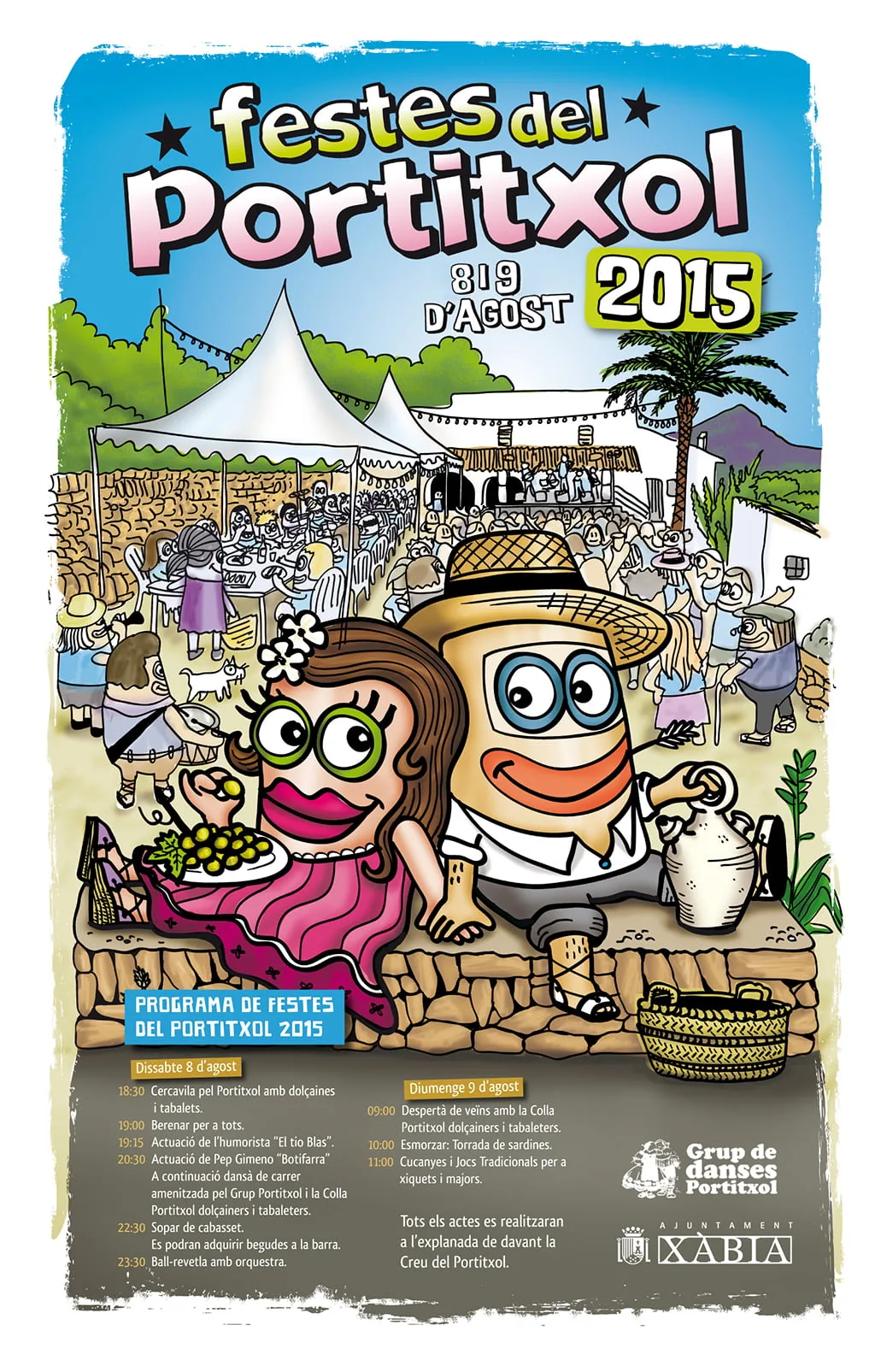 cartel de las fiestas del Portitxol