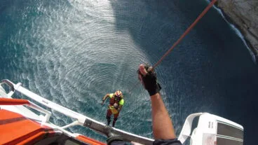Rescate en Cala del Moraig