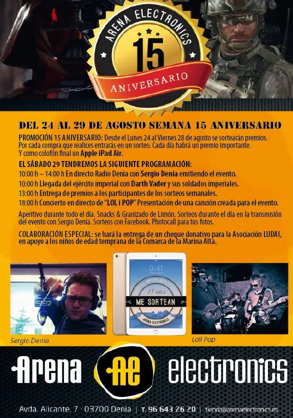 15 aniversario Arena Electronics