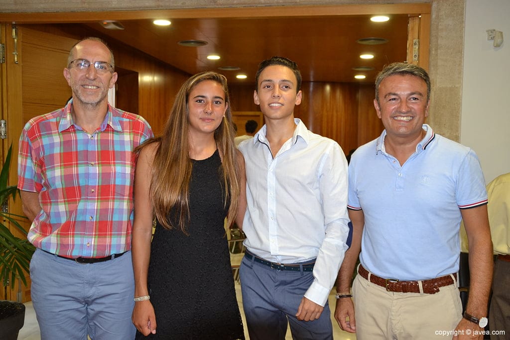 Julia Miñana, Siro Piña con José Chulvi y Vicent Colomer