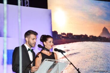 Presentadores del acto