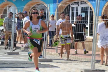 Ana Bisquert en el segmento de carrera a píe