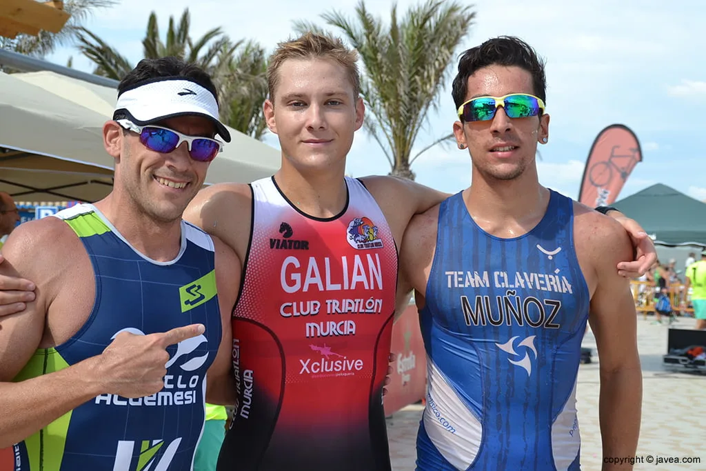 Arturo Galian, Iván Muñoz y Germán Alcalá