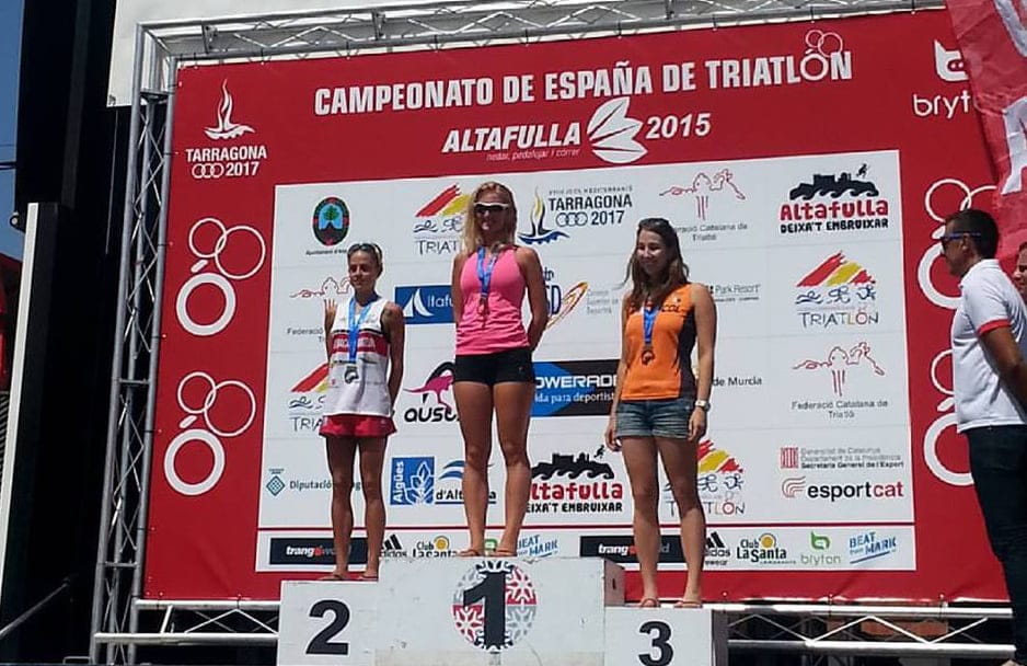 Cristina Roselló en lo más alto del podio