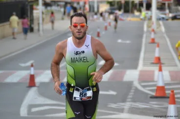 Maikel en plena carrera
