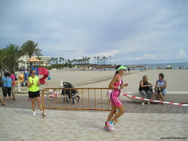 Marina Bas durante la prueba