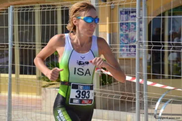Mª Isabel Ferrer en pleno esfuerzo