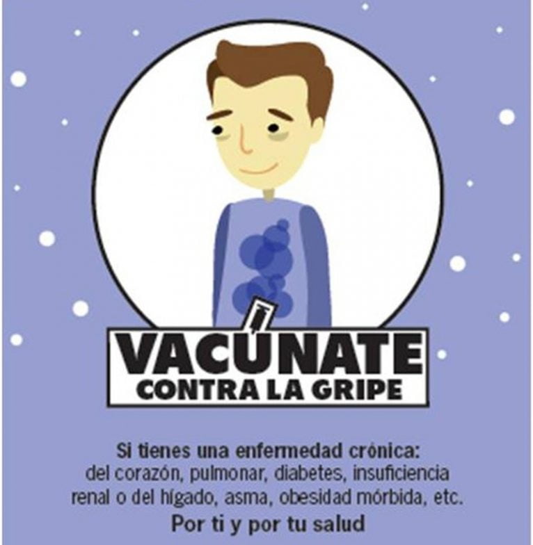 Cartel de la campaña de vacunación contra la gripe 2015