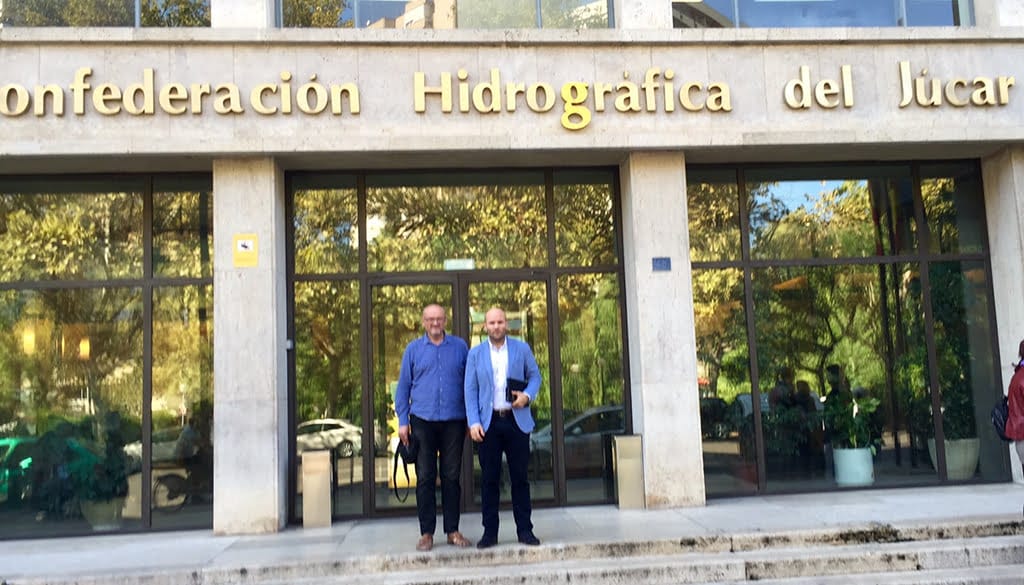 Femenía y Llinares visitaron la Confederación Hidrográfica del Júcar