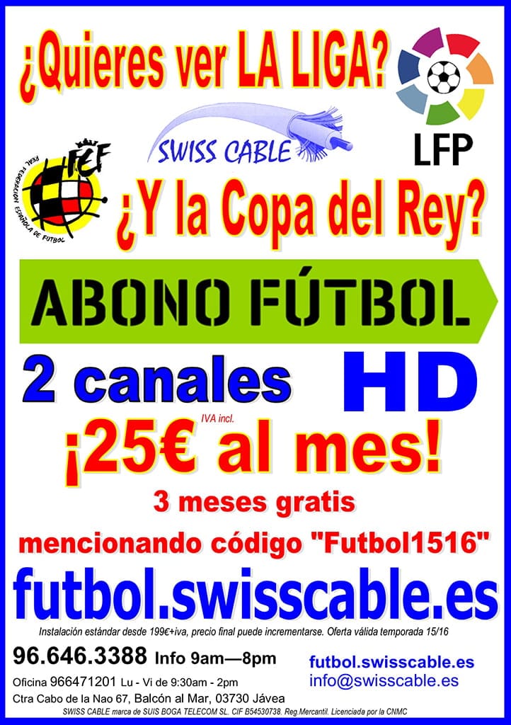 Flyer Abono fútbol 25e