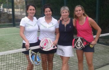Las dianenses Álvarez y Moncho junto a las javienses Catalá y García