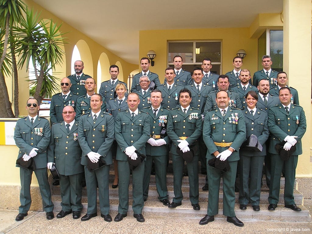 Guardias civiles de la Casa Cuartel de Xàbia
