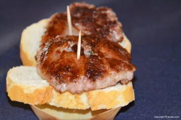 Montadito hamburguesa de Pichi