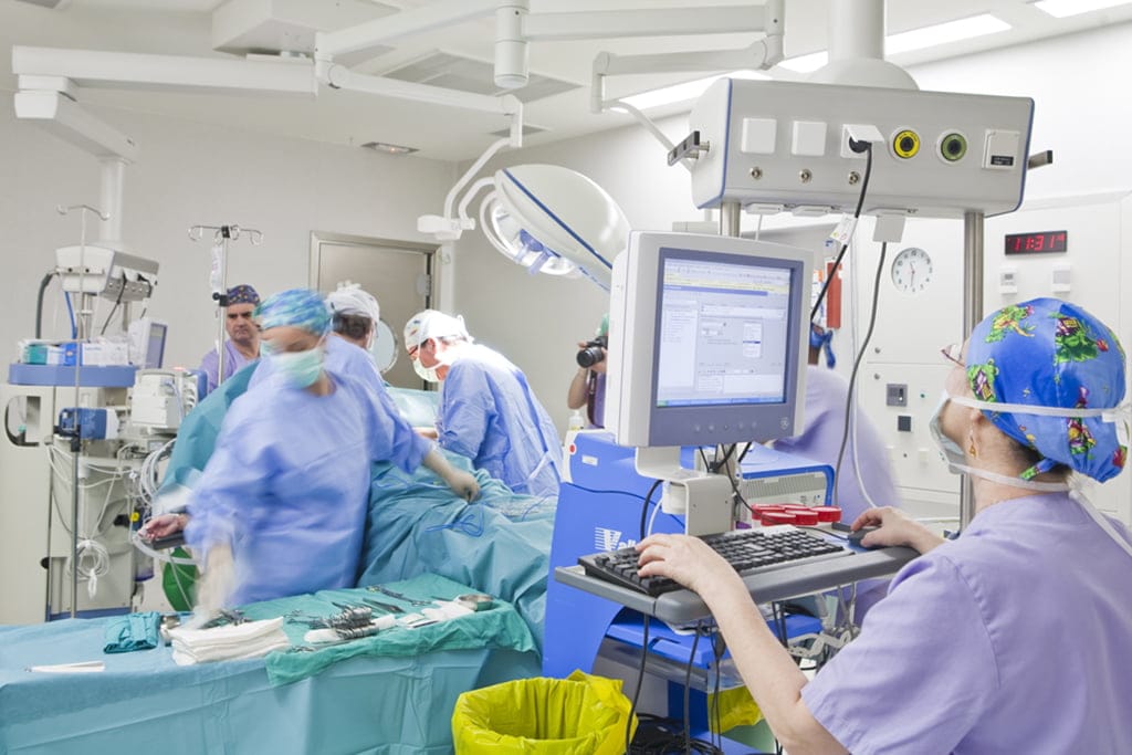 Uno de los quirófanos del Hospital de Dénia