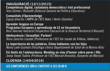Ciclos de conferencias del IES Antoni Llidó
