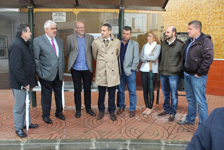 César Sánchez en su visita a El Poble Nou de Benitatxell